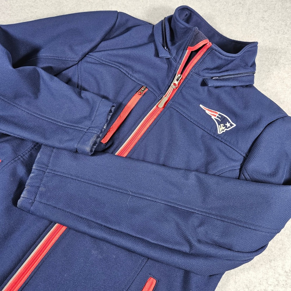 NFL Team Apparel New England Patriots Women Navy Softshell Jacket M
